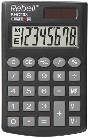 Rebell pocket calculator HC208.